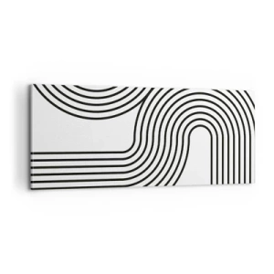 Bild auf Leinwand - Leinwandbild - An der Kurve - 100x40 cm