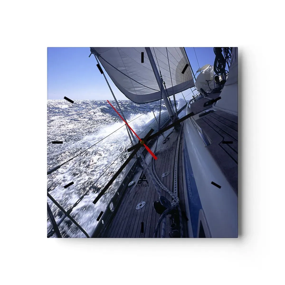 Wanduhr - Glasuhr - Ich weiß was es heißt ein Vogel zu sein - 40x40 cm