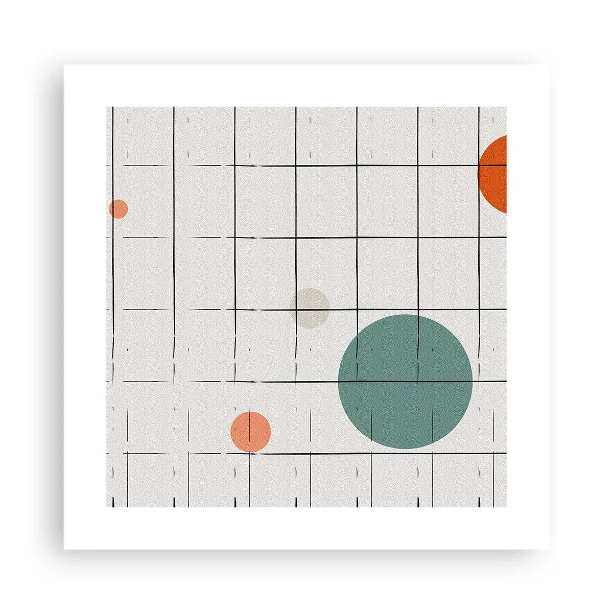 Poster - Gefangen. Wir oder sie? - 40x40 cm