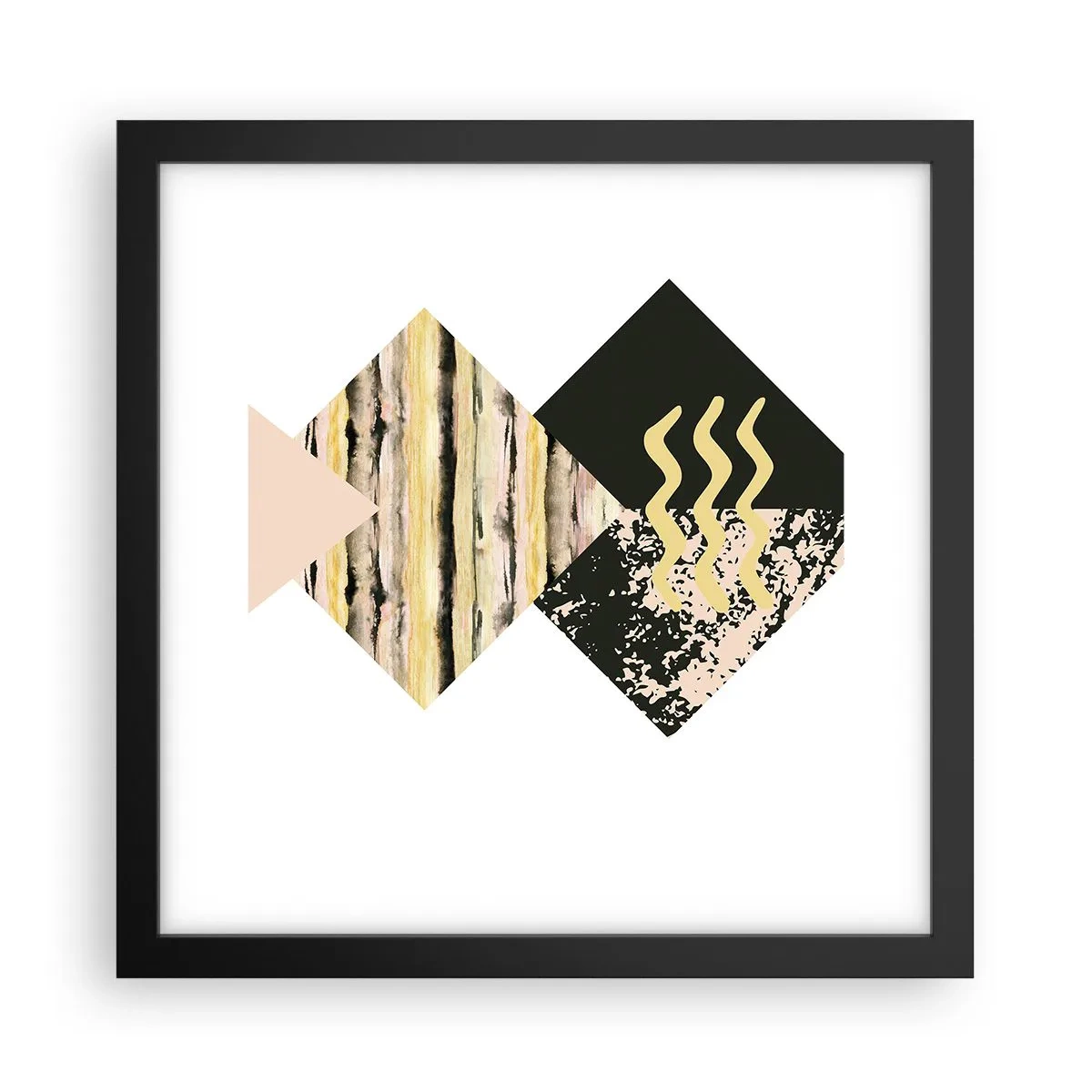 Poster in einem schwarzem Rahmen - Es ist nicht so einfach - 30x30 cm