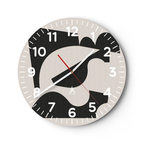 Wanduhr - Glasuhr - Zum Selbstbauen - 30x30 cm