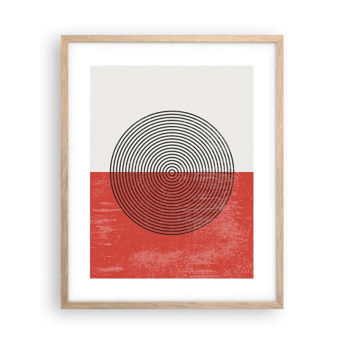 Poster in einem Rahmen aus heller Eiche - Auf den Punkt gebracht - 40x50 cm