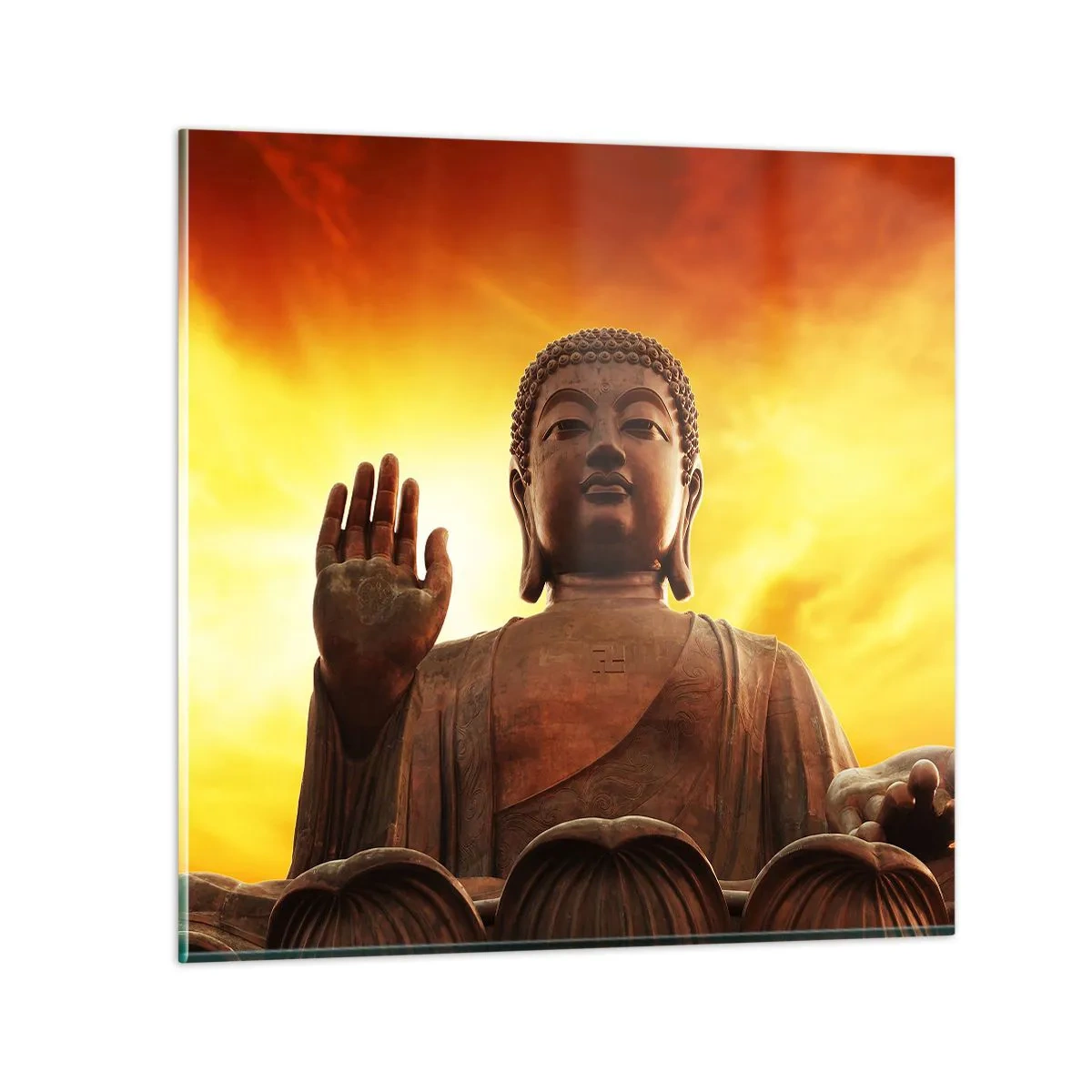 Glasbild - Bild auf glas - Frieden der Welt - 40x40 cm