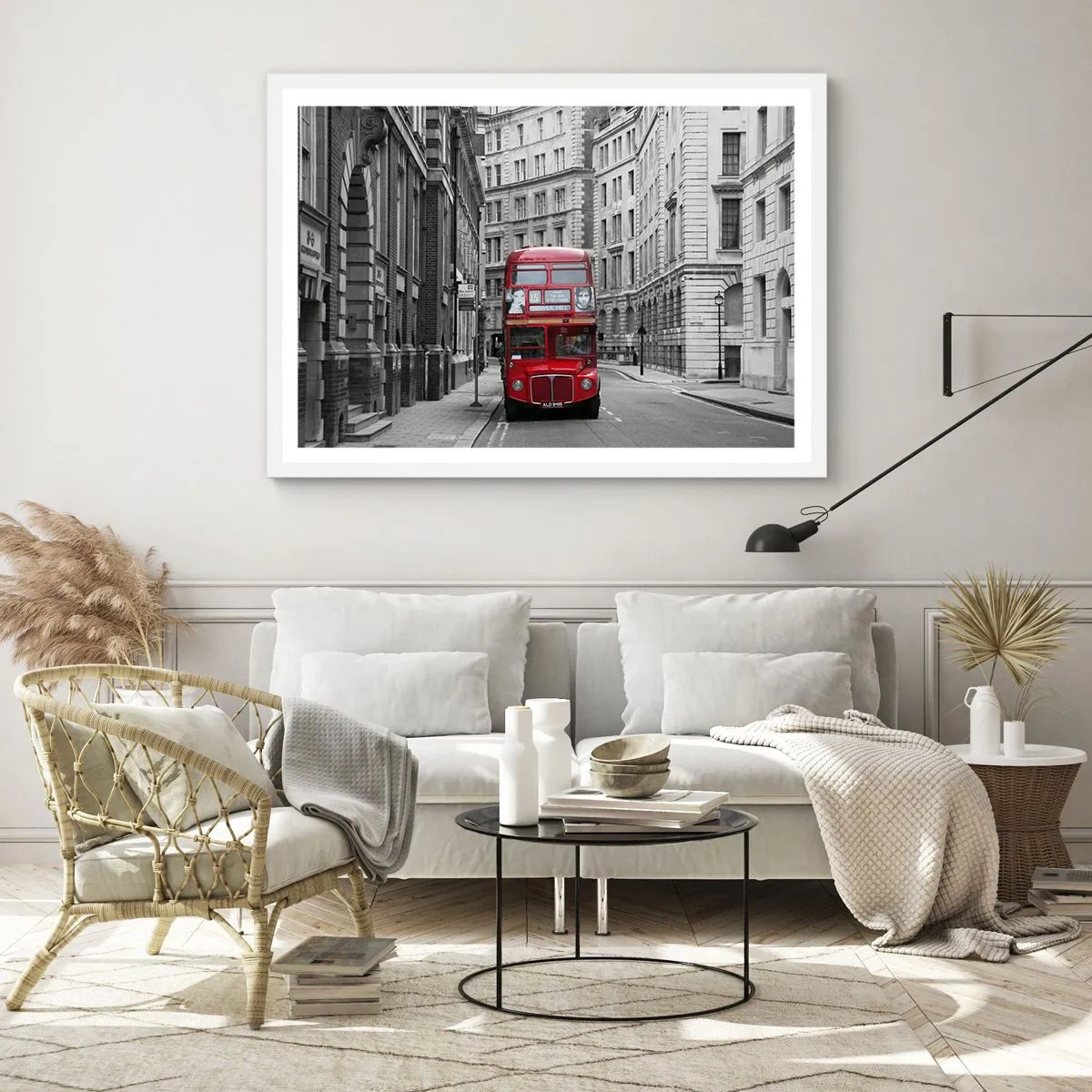 Poster in einem weißen Rahmen - Der Alltag muss nicht grau sein - 40x30 cm