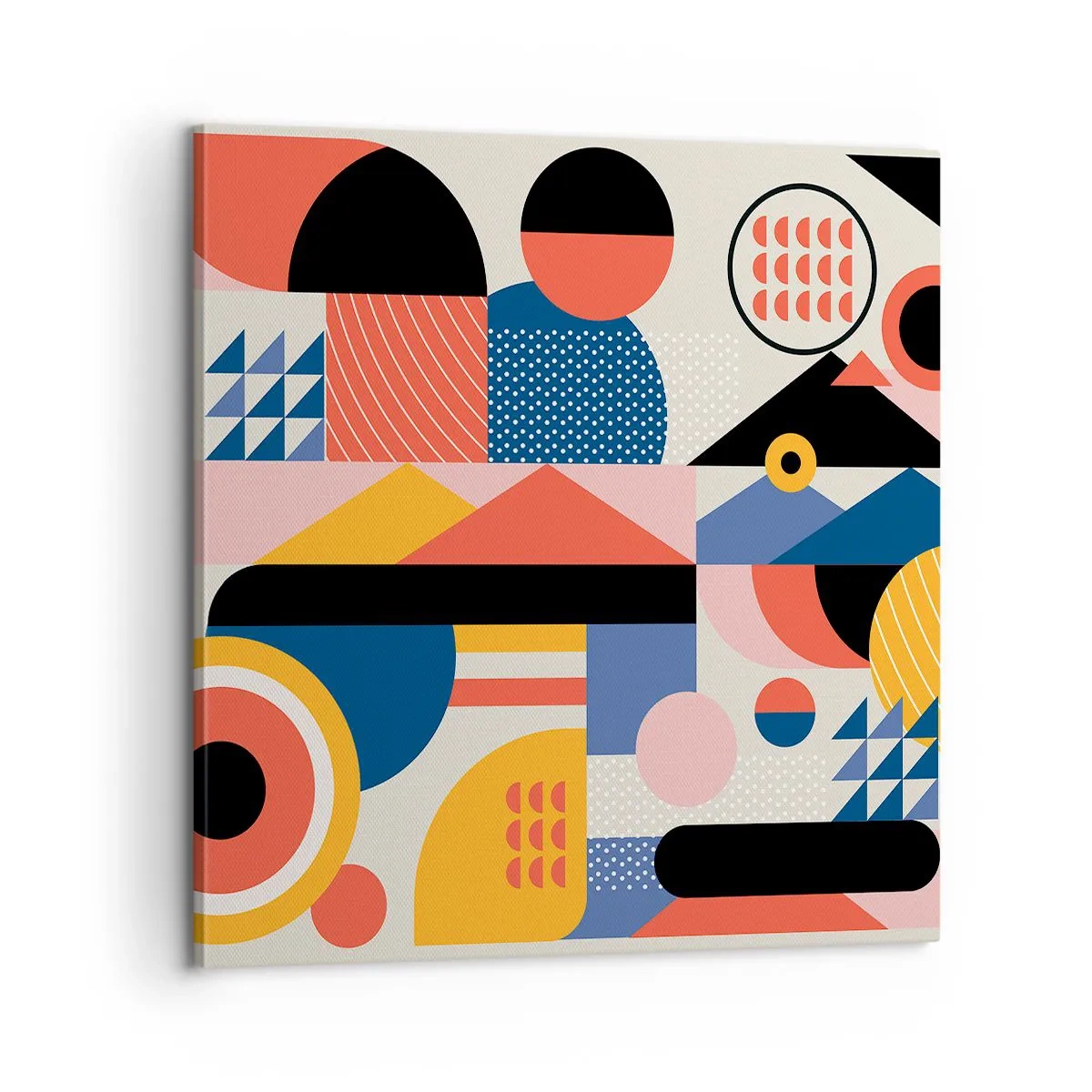 Bild auf Leinwand - Leinwandbild - Komposition: Na, los, spiel! - 60x60 cm