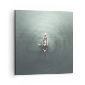 Bild auf Leinwand - Leinwandbild - Durch den Mondsee - 70x70 cm