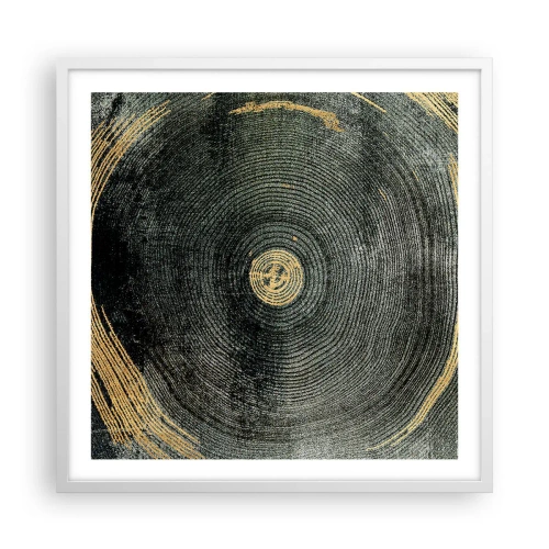 Poster in einem weißen Rahmen - Veränderung und Beständigkeit - 60x60 cm