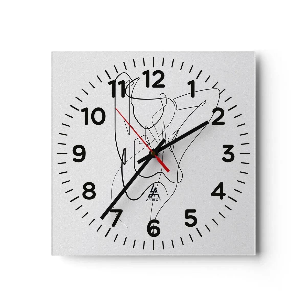 Wanduhr - Glasuhr - So, wie du wirklich bist ... - 30x30 cm