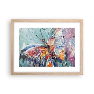 Poster in einem Rahmen aus heller Eiche - Von der Natur gemalt - 40x30 cm