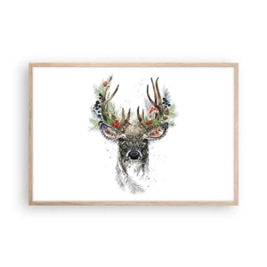 Poster in einem Rahmen aus heller Eiche - Im festlichen Gewand - 91x61 cm