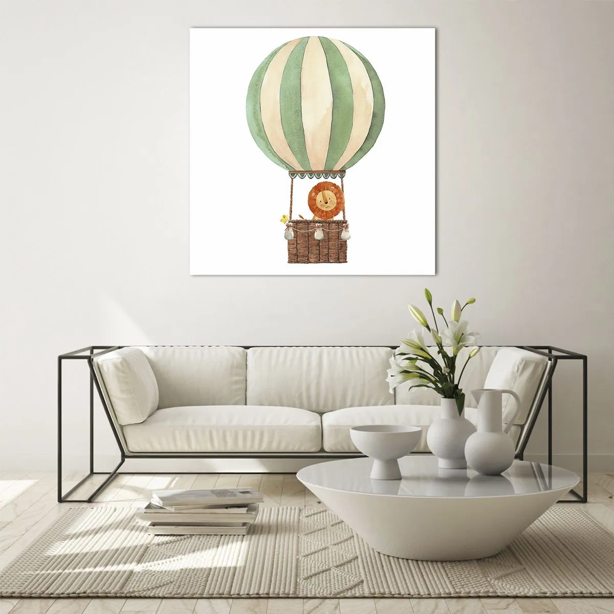 Glasbild - Bild auf glas - Leons Reisen - 70x70 cm