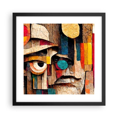 Poster in einem schwarzem Rahmen - Ich sehe dich… - 40x40 cm