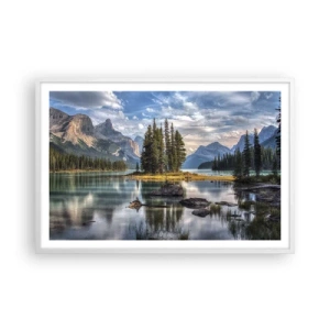 Poster in einem weißen Rahmen - An dem tollen und sauberen Wasser ... - 91x61 cm