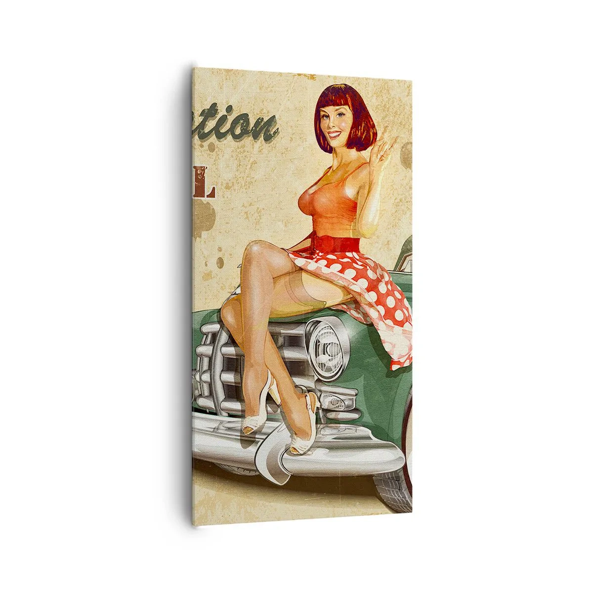 Bild auf Leinwand - Leinwandbild - Die großen Jahre der 40er. - 65x120 cm