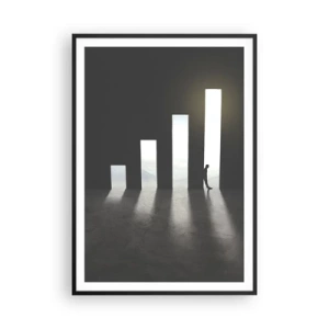 Poster in einem schwarzem Rahmen - Erfolg – ​​Impression - 70x100 cm