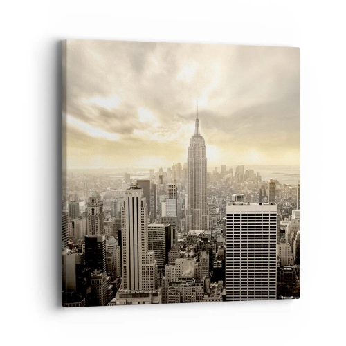 Bild auf Leinwand - Leinwandbild - New York aus Grau - 40x40 cm