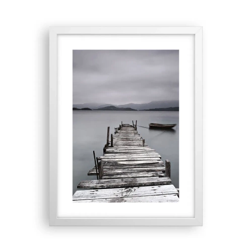 Poster in einem weißen Rahmen - Du kannst morgen gehen - 30x40 cm