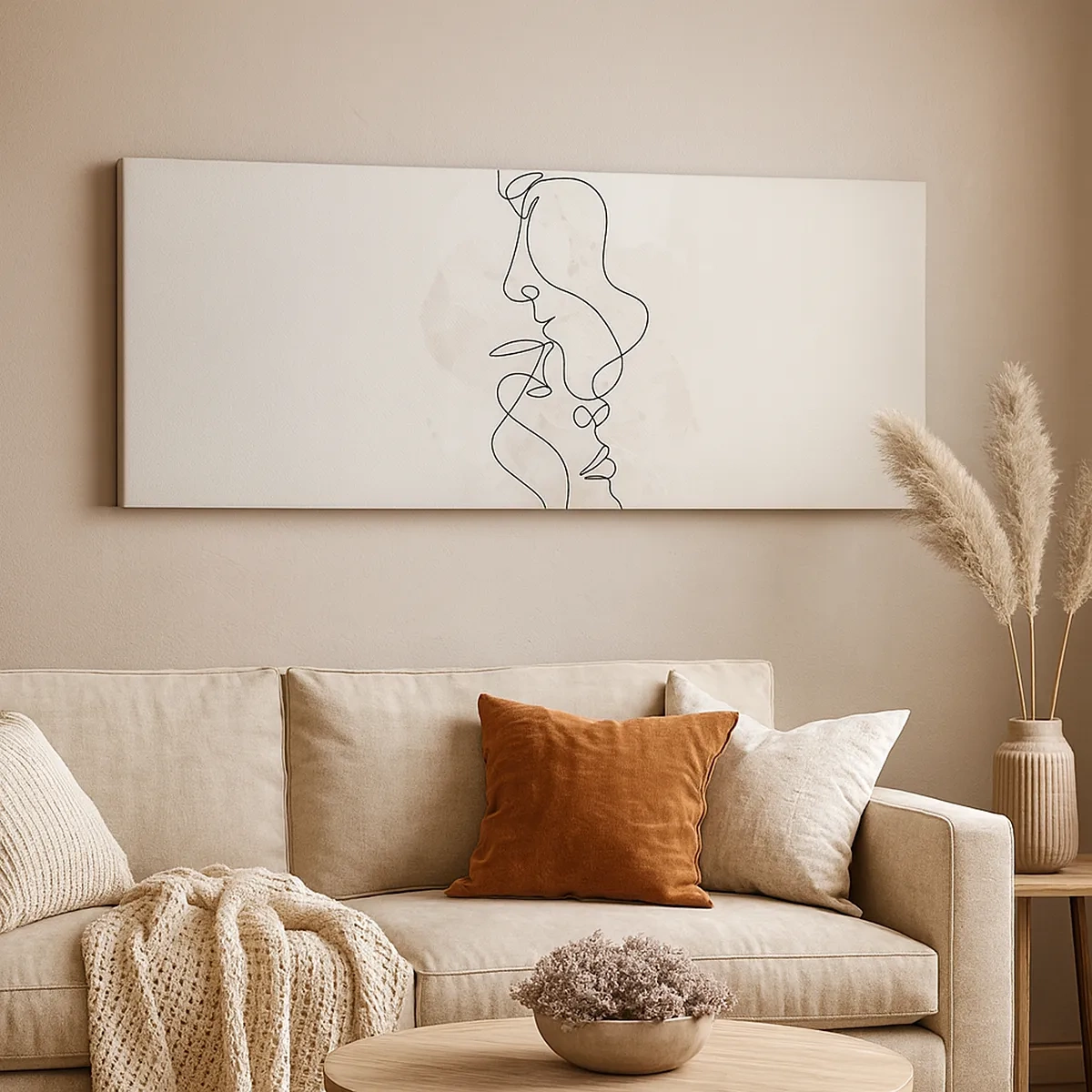 Bild auf Leinwand - Leinwandbild - Verstrickt in eine Umarmung - 30x30 cm