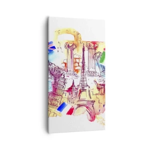 Bild auf Leinwand - Leinwandbild - Europa Tour - 55x100 cm