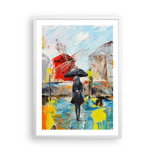 Poster in einem weißen Rahmen - Pariser Legenden - 50x70 cm