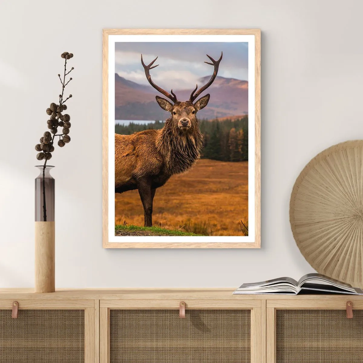 Poster in einem Rahmen aus heller Eiche - Die Majestät der Natur - 40x50 cm