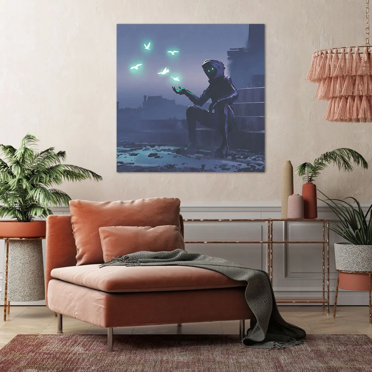 Bild auf Leinwand - Leinwandbild - Das Leben wird zurückkommen - 70x70 cm