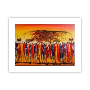 Poster - Dort, dort, dort gehen sie - 40x30 cm