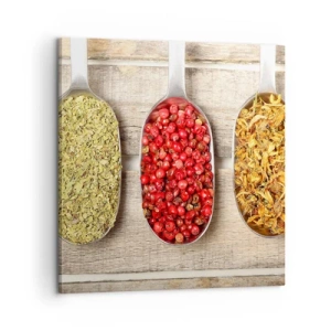 Bild auf Leinwand - Leinwandbild - Küchenzauber - 60x60 cm