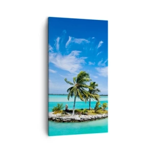 Bild auf Leinwand - Leinwandbild - Ein Paradies auf Erden - 45x80 cm