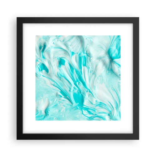 Poster in einem schwarzem Rahmen - Für immer zusammen - 30x30 cm