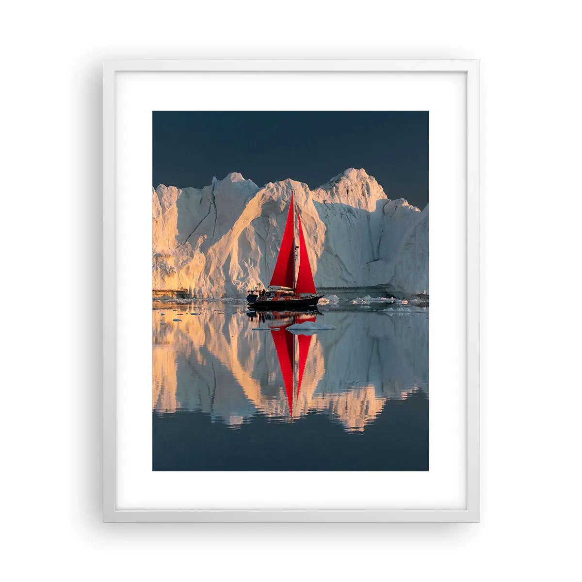 Poster in einem weißen Rahmen - Am Rande der Welt - 40x50 cm