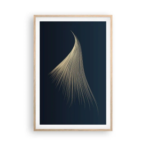 Poster in einem Rahmen aus heller Eiche - Wie das Haar eines Engels - 61x91 cm
