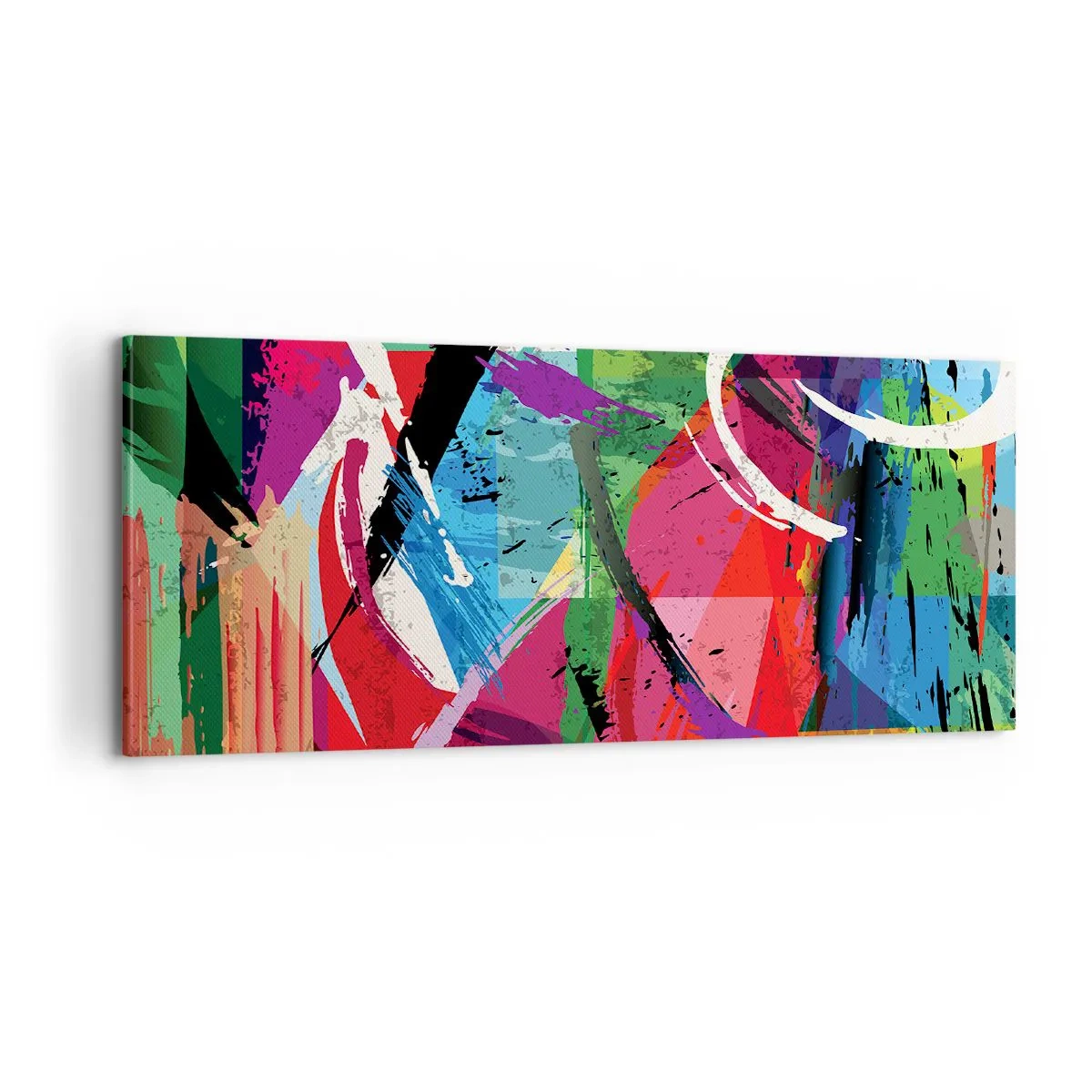 Bild auf Leinwand - Leinwandbild - Schnell, spritzig und springt - 100x40 cm