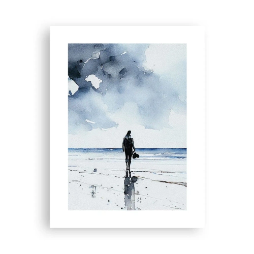 Poster - Gespräch mit dem Meer - 30x40 cm