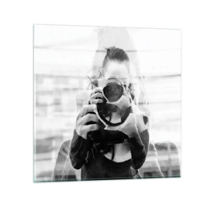 Glasbild - Bild auf glas - Schöpfer und Material - 30x30 cm