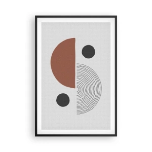 Poster in einem schwarzem Rahmen - Perfektion des Rades - 61x91 cm