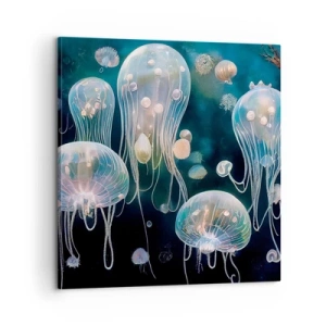 Bild auf Leinwand - Leinwandbild - Unterwasserball - 60x60 cm