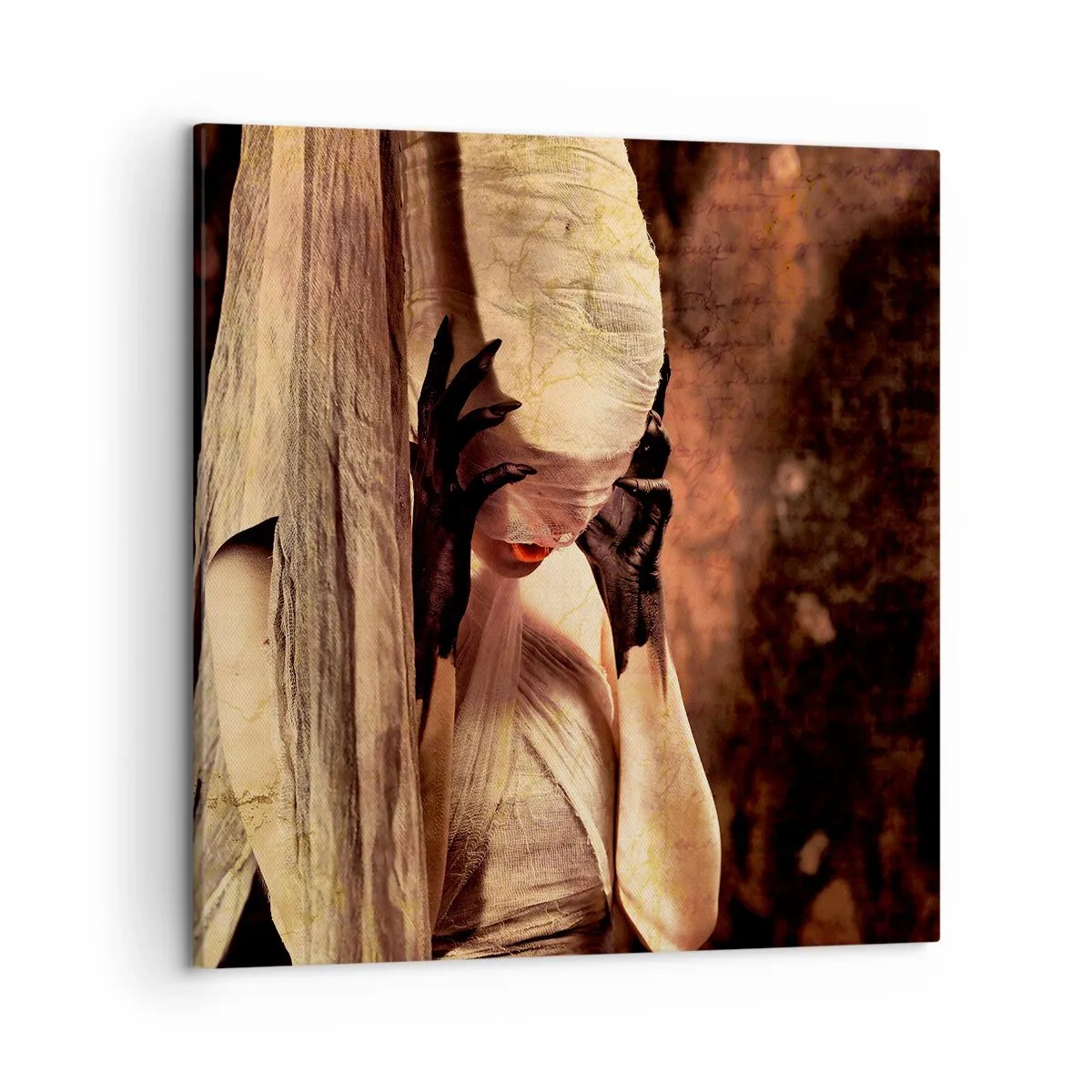 Bild auf Leinwand - Leinwandbild - Zwischen Gut und Böse - 50x50 cm