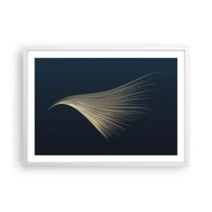 Poster in einem weißen Rahmen - Wie das Haar eines Engels - 70x50 cm