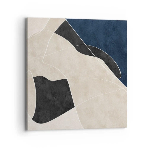 Bild auf Leinwand - Leinwandbild - Abstrakte Komposition – Farbkontrast - 70x70 cm