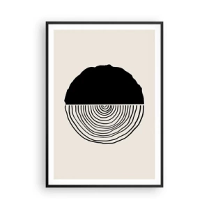Poster in einem schwarzem Rahmen - Halb und halb - 70x100 cm