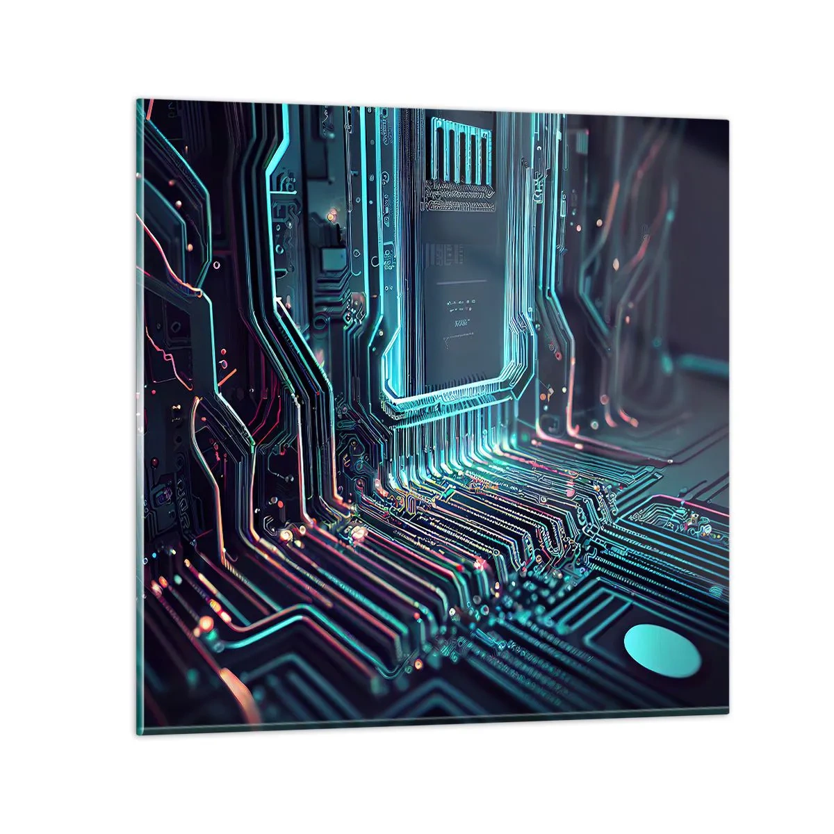 Glasbild - Bild auf glas - Ich denke nur… - 30x30 cm