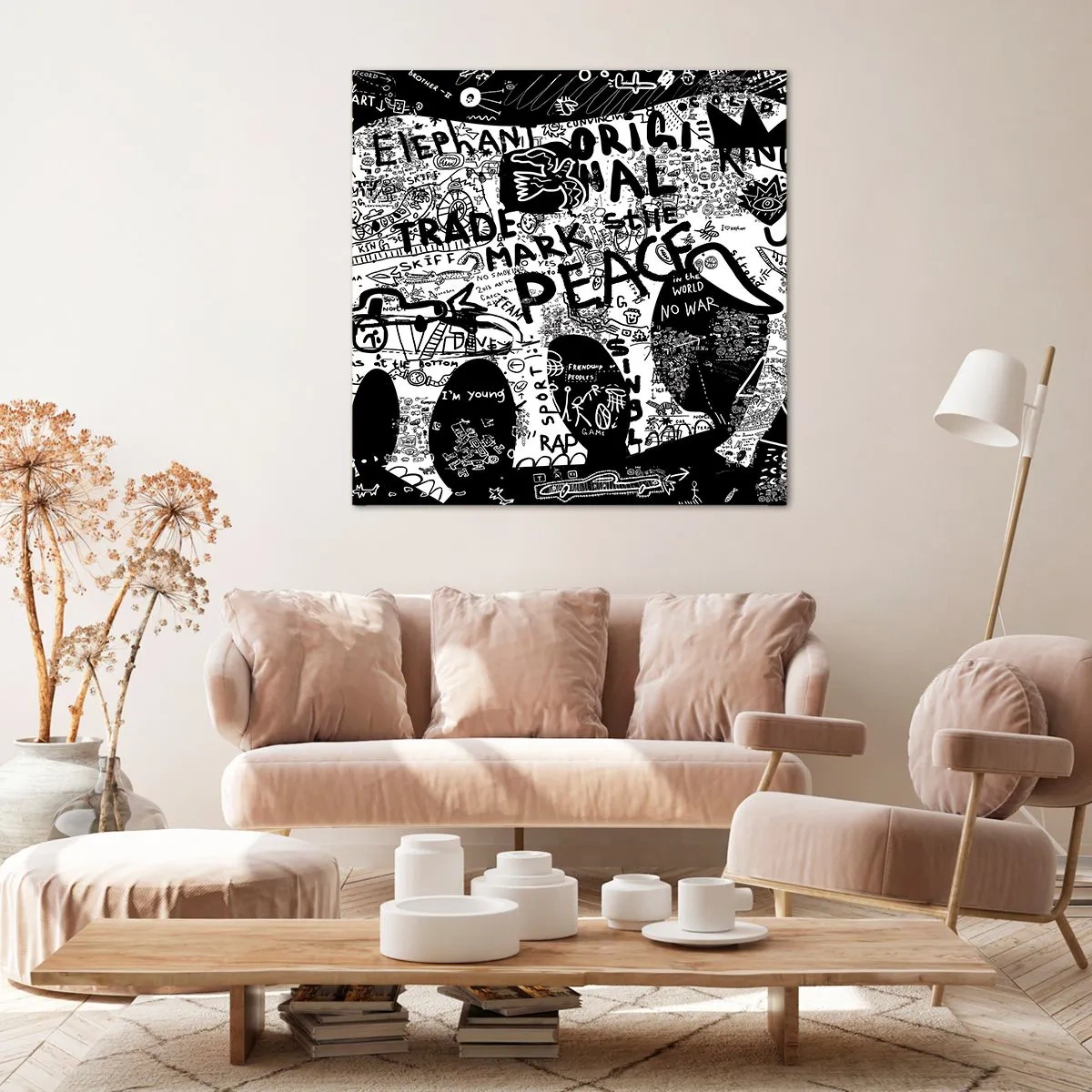 Bild auf Leinwand - Leinwandbild - Reiche Straßenwelt - 30x30 cm