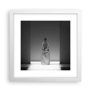 Poster in einem weißen Rahmen - Raffinierte Einfachheit - 30x30 cm