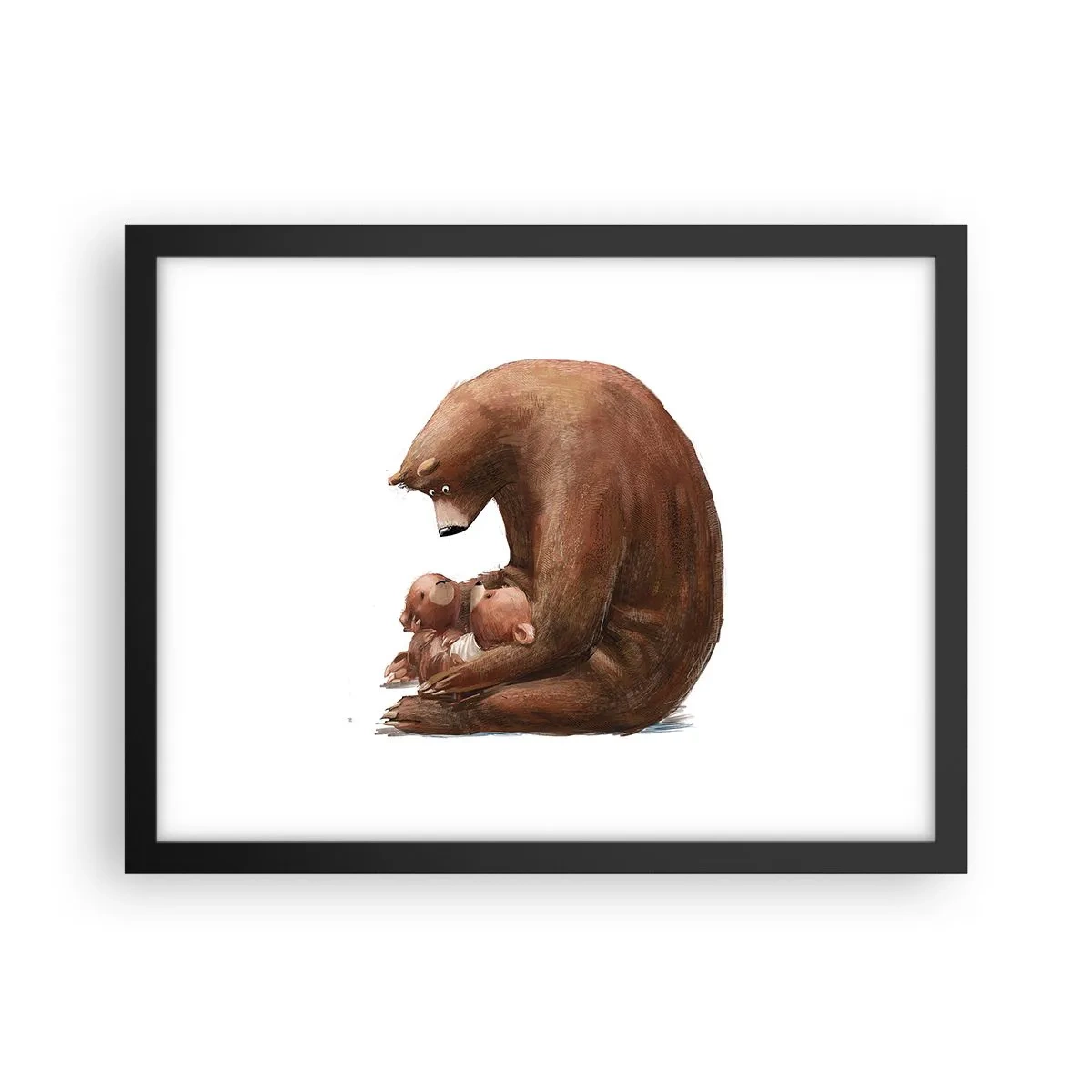 Poster in einem schwarzem Rahmen - Süße Träume, Kinder - 40x30 cm