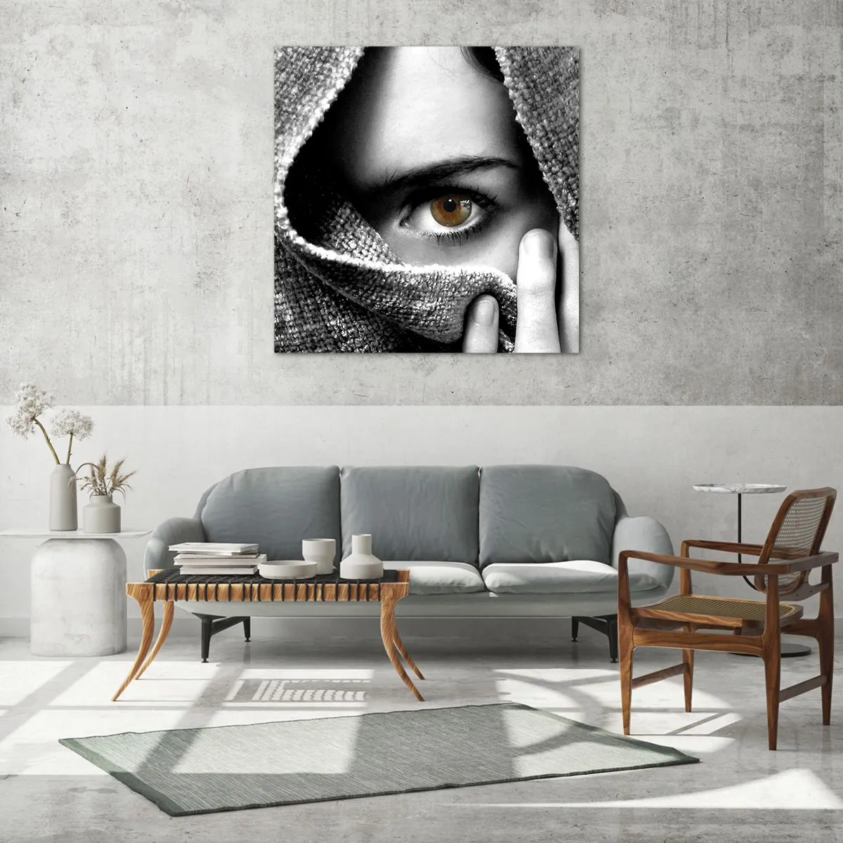 Glasbild - Bild auf glas - Erfahre das Geheimnis - 30x30 cm