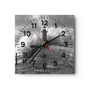 Wanduhr - Glasuhr - Furchtlos - 30x30 cm