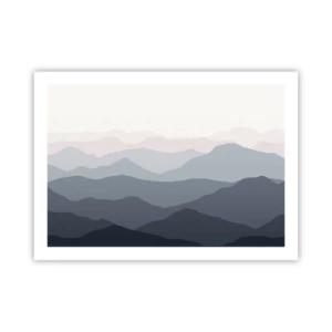 Poster - Wellen der Berge - 70x50 cm