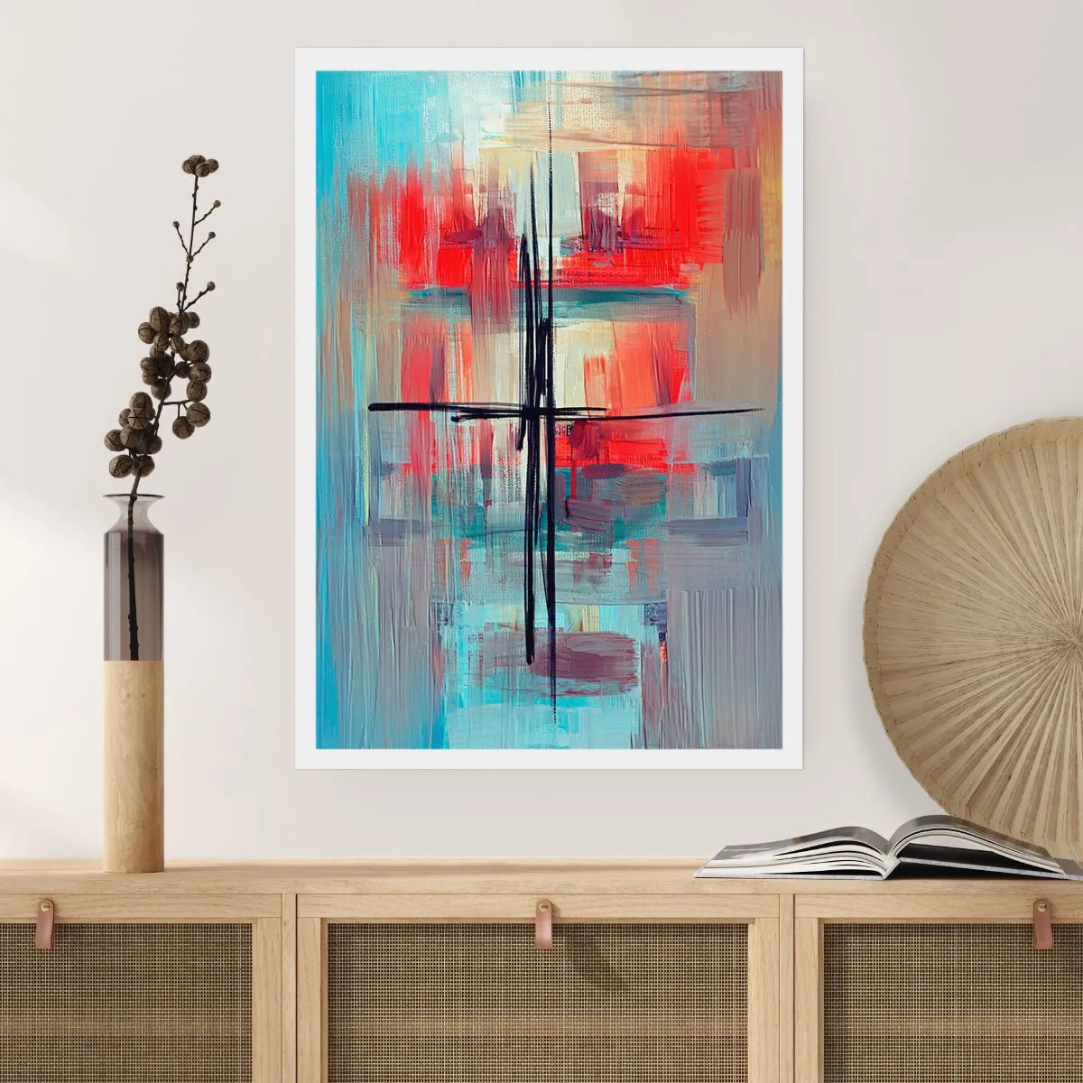 Poster - Landschaft in einer unbekannten Dimension - 70x100 cm