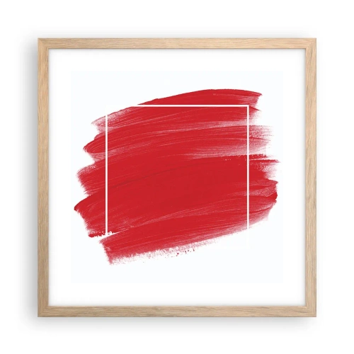 Poster in einem Rahmen aus heller Eiche - Aus dem Rahmen - 40x40 cm
